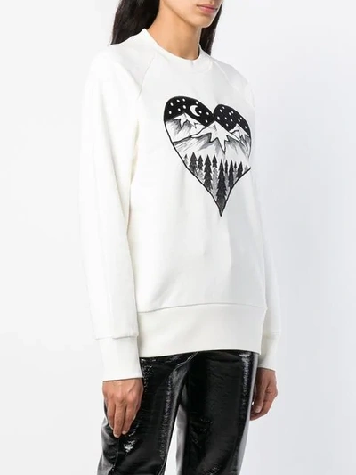 Shop Moncler Après Ski Embroidered Sweater In White