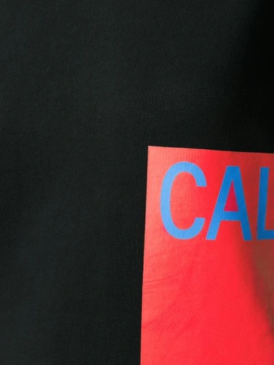 Shop Ck Jeans Calvin Klein Jeans Logo Print Sweatshirt - Black