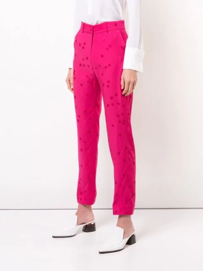 Shop Equipment Star Print Trousers In Pink