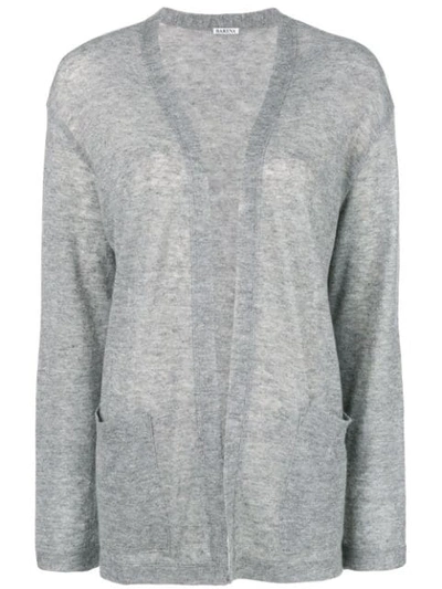 Shop Barena Venezia Open Front Cardigan In Grey