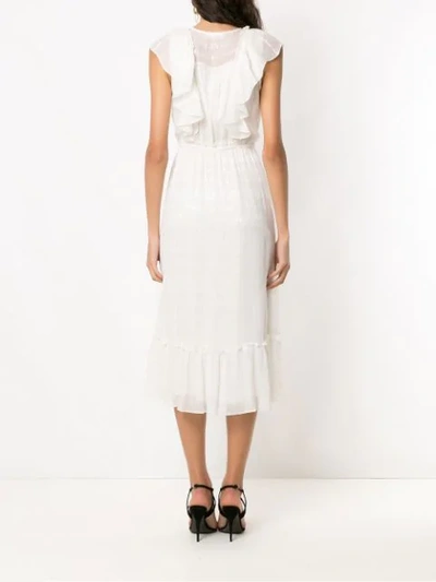 Shop Nk Midi Silk Dress In White