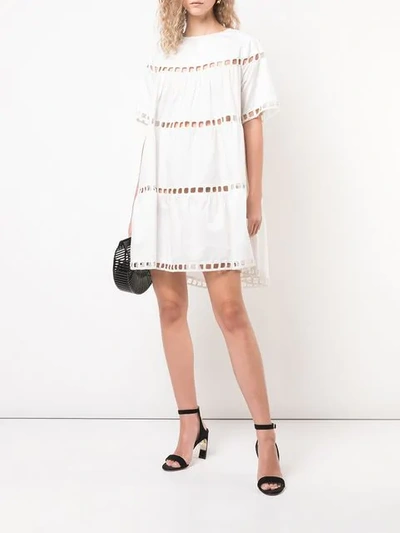 Shop Cynthia Rowley Postcard Eyelet Dress In White