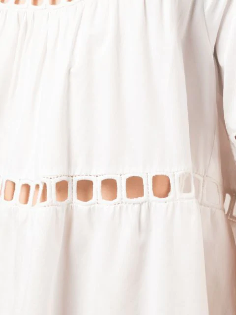 cynthia rowley black postcard eyelet dress