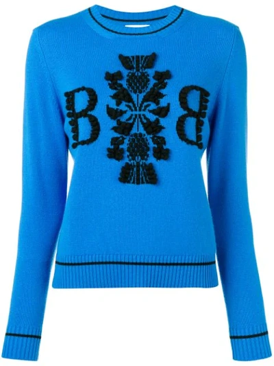 Shop Barrie 3d Logo Jumper In Blue