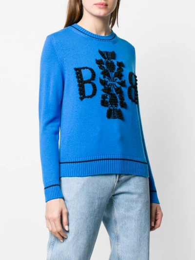 Shop Barrie 3d Logo Jumper In Blue