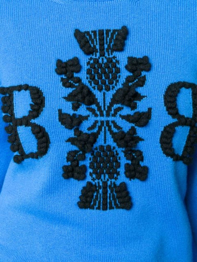 Shop Barrie 3d Logo Jumper In Blue