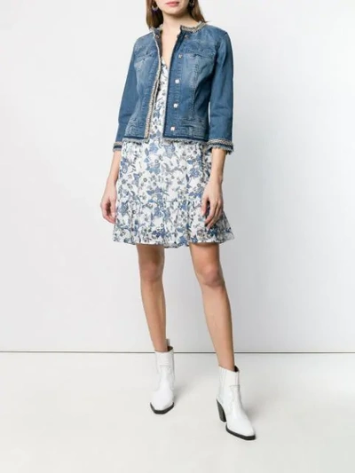 Liu •jo Blue Denim Jacket In Blue