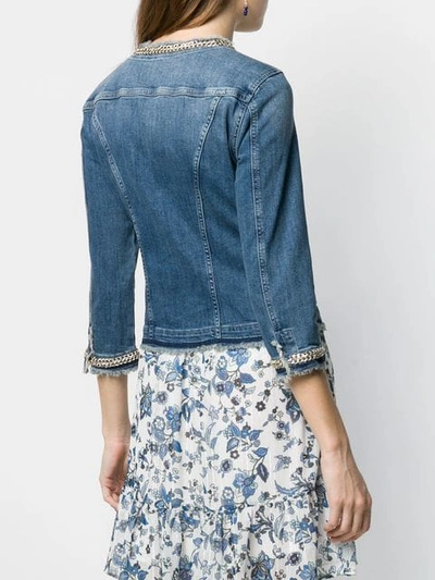 Liu •jo Blue Denim Jacket In Blue