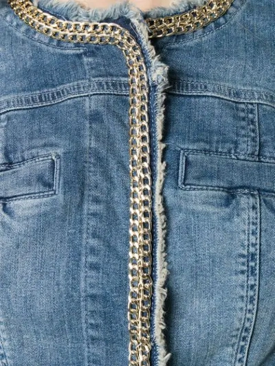 Liu •jo Blue Denim Jacket In Blue