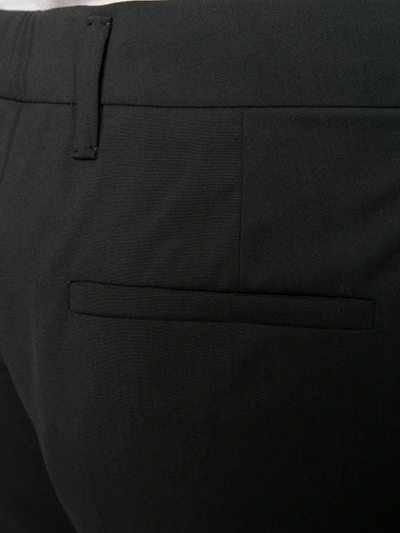 Shop Prada Tailored Fit Trousers In Black