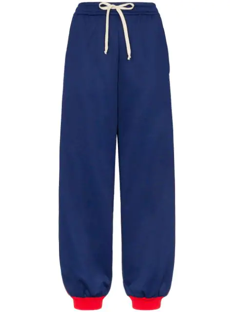 gucci blue track pants