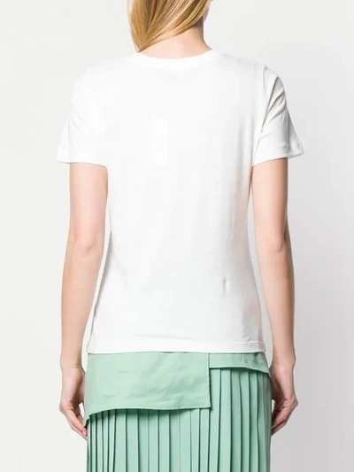 Shop Calvin Klein Printed Logo T-shirt In White