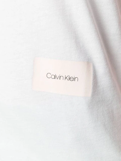 Shop Calvin Klein Printed Logo T-shirt In White