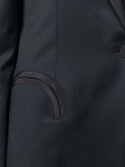 Shop Blazé Milano Davos Fitted Blazer In Black