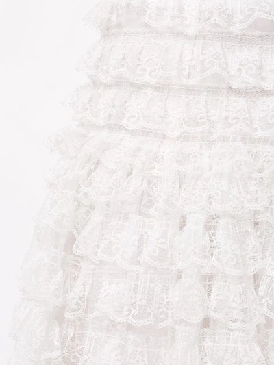 Shop Bambah Victorian Lace Midi Skirt In White