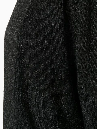 Shop Laneus Knitted Cardigan In Black