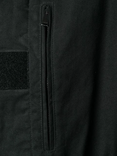 Shop Saint Laurent Military Parka Jacket In Black