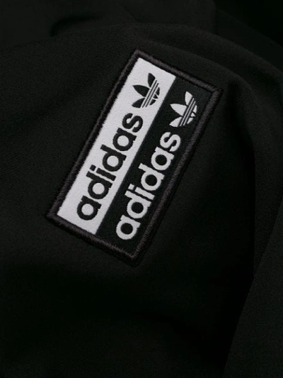 Shop Adidas Originals Logo Print Cycling Shorts In Black