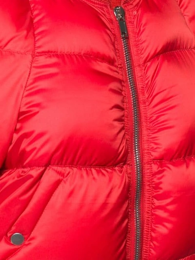 Shop Rick Owens Padded Bomber Jacket In Red