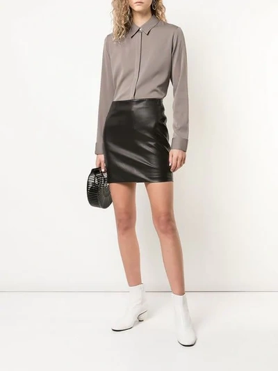 THE ROW FITTED MINI SKIRT - 黑色