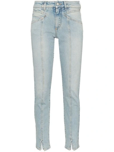 GIVENCHY VISIBLE SEAM STRAIGHT-LEG JEANS - 蓝色