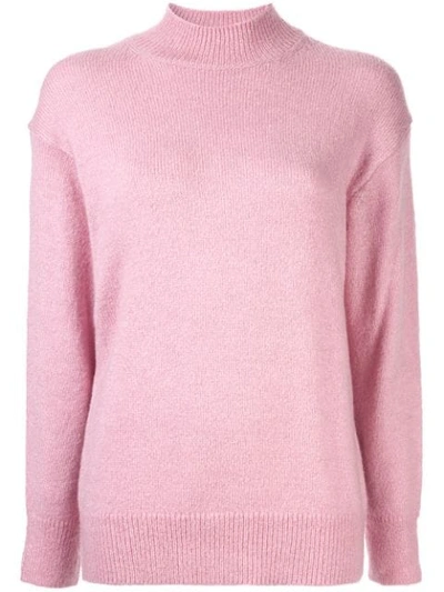 Shop Le Ciel Bleu Knitted Jumper In Pink