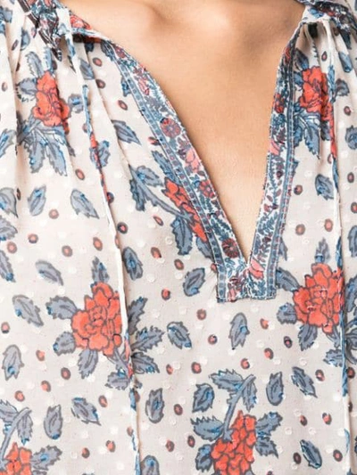 Shop Ulla Johnson Floral Blouse In Pristine