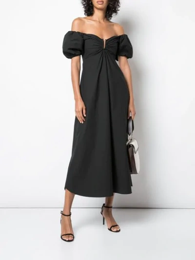 Shop A.l.c Aniston Midi Dress In Black