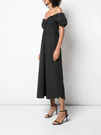 Shop A.l.c Aniston Midi Dress In Black