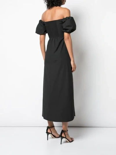 Shop A.l.c Aniston Midi Dress In Black
