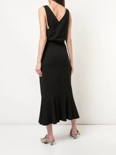 Shop Derek Lam Belted Long Dress In Black