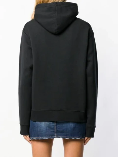 Shop Dsquared2 Kapuzenpullover Mit Grafischem Print In Black