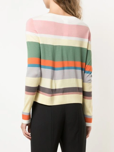 Shop Akris Punto Striped Pullover In Multicolour
