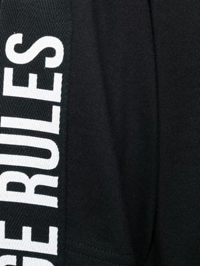 Shop Yohji Yamamoto T-shirtkleid Mit Besatzstreifen - Schwarz In Black