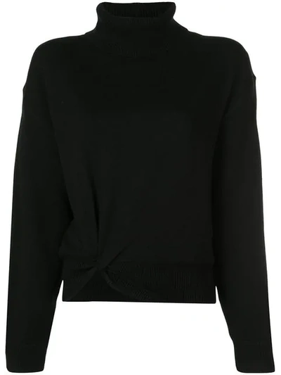 Shop Alexander Wang T Knotted Jumper In Black