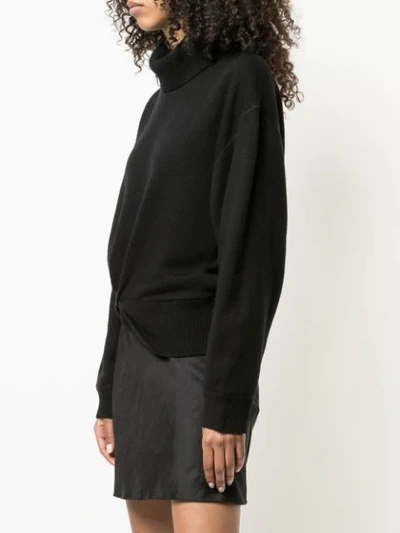Shop Alexander Wang T Knotted Jumper In Black