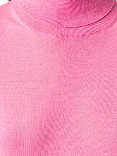 Shop Stella Mccartney Roll Neck Top In Pink