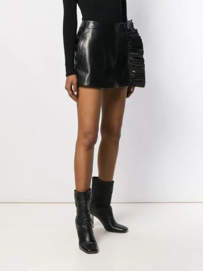 Valentino Frill Trim Shorts In Black