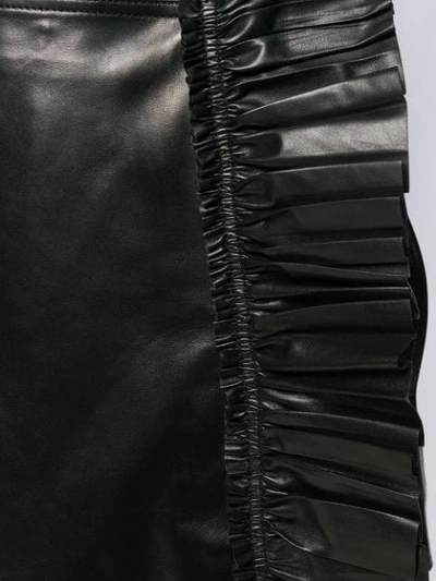Valentino Frill Trim Shorts In Black