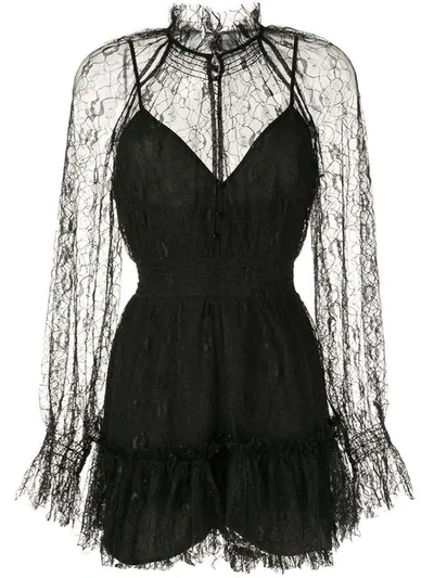 Shop Alice Mccall After Dark Playsuit In Black