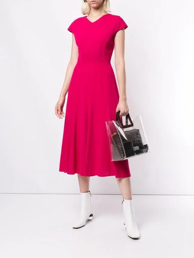 Shop Ginger & Smart Stasis Fitted Dress In Pink