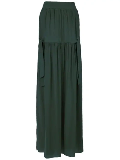 silk maxi skirt