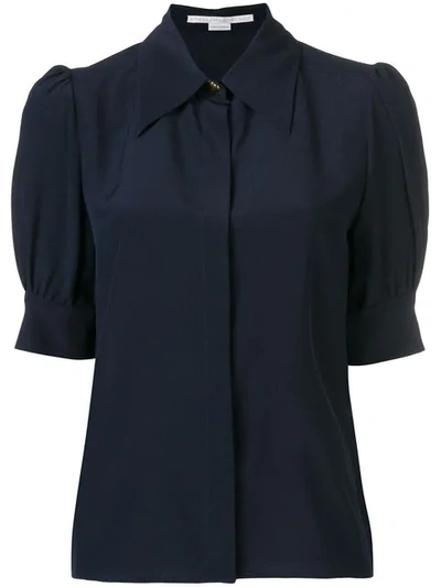Shop Stella Mccartney Puff Sleeve Shirt In Blue