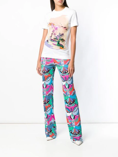 Shop Emilio Pucci 'pucci Is In The Air' T-shirt - White
