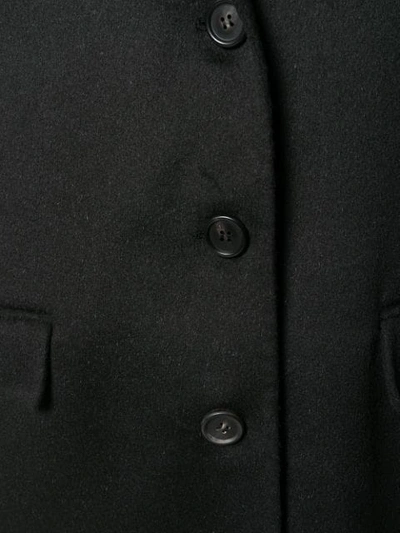 Shop Prada Classic Single Breasted Coat In Black