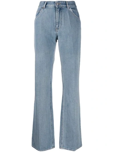 Shop Mm6 Maison Margiela Flared Jeans In 970 Stonge Vintage