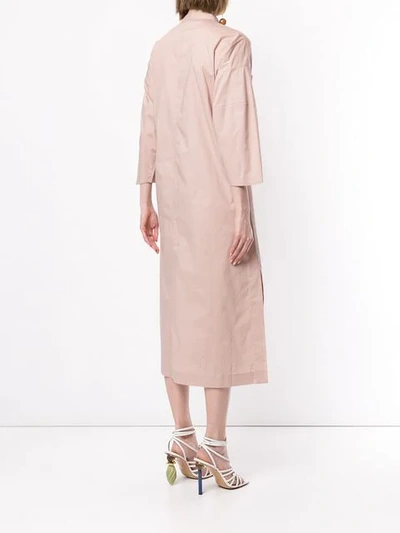 Shop Sea Fusion Coat Dress In Pink