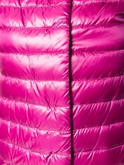 Shop Herno Shortsleeved Puffer Jacket In Pink