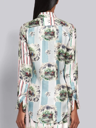 Shop Thom Browne Fun Mix Hunting Print Shirt In Pink