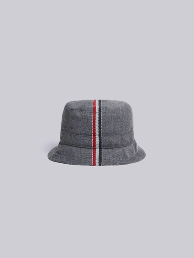 Shop Thom Browne Fun Mix Bucket Hat In Grey